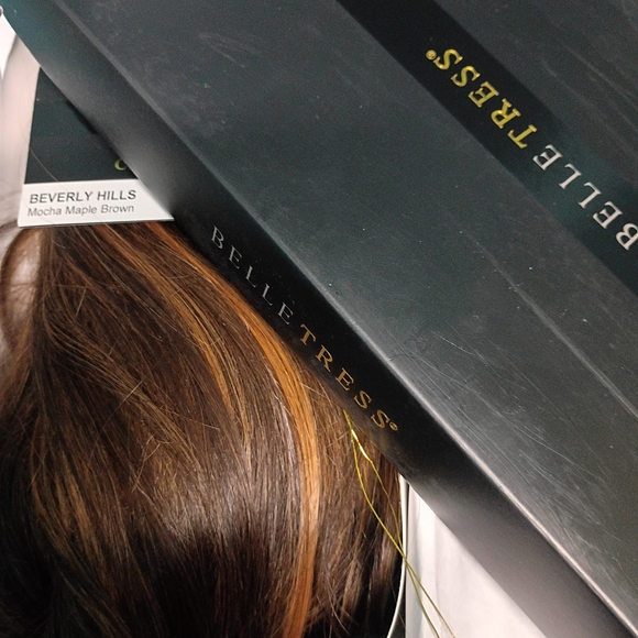 Belle Tress Beverly Hills In Mocha Maple Brown Extended Lace Frontleft MonoPart - Picture 7 of 14